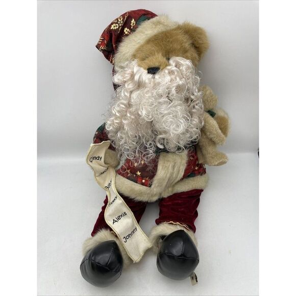 20" Boyds Bear Christmas Santa Plush Kristopher Nickelbeary 2009 Rare HTF Enesco - Picture 1 of 12